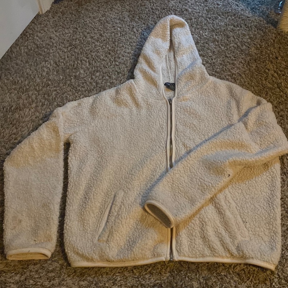 This is a very comfy teddy jacket.